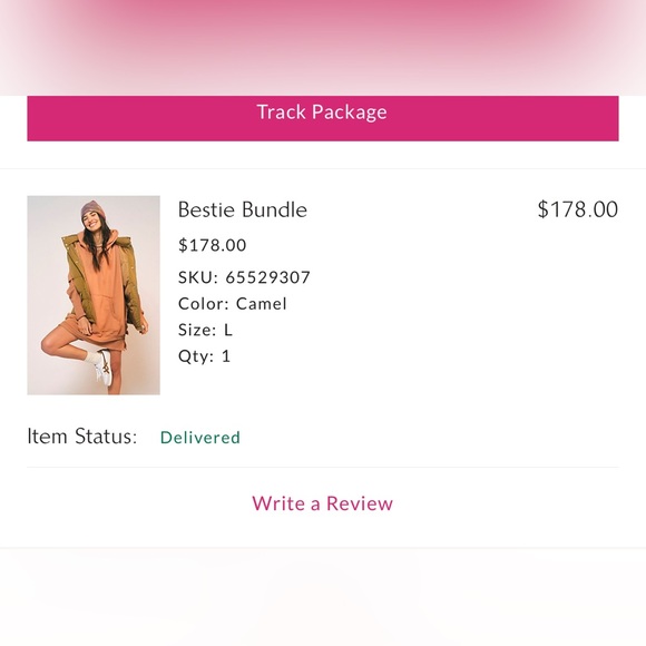 We The Free, Free People “Bestie Bundle” set. Waffle hoodie tunic with poncho - Picture 4 of 16